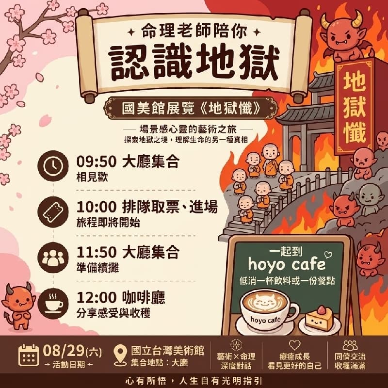 8/29 台中《直播網紅命理老師陪你認識地獄》