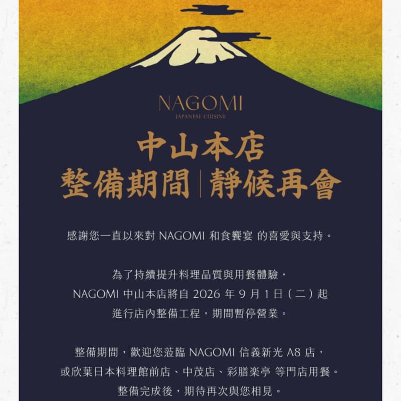 欣葉 NAGOMI -晚餐#中秋節
