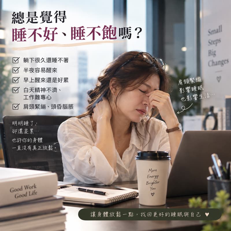 肩頸放鬆-放鬆,好睡眠體驗