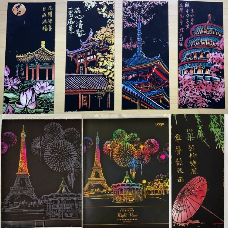 免畫畫基礎就能創作刮畫