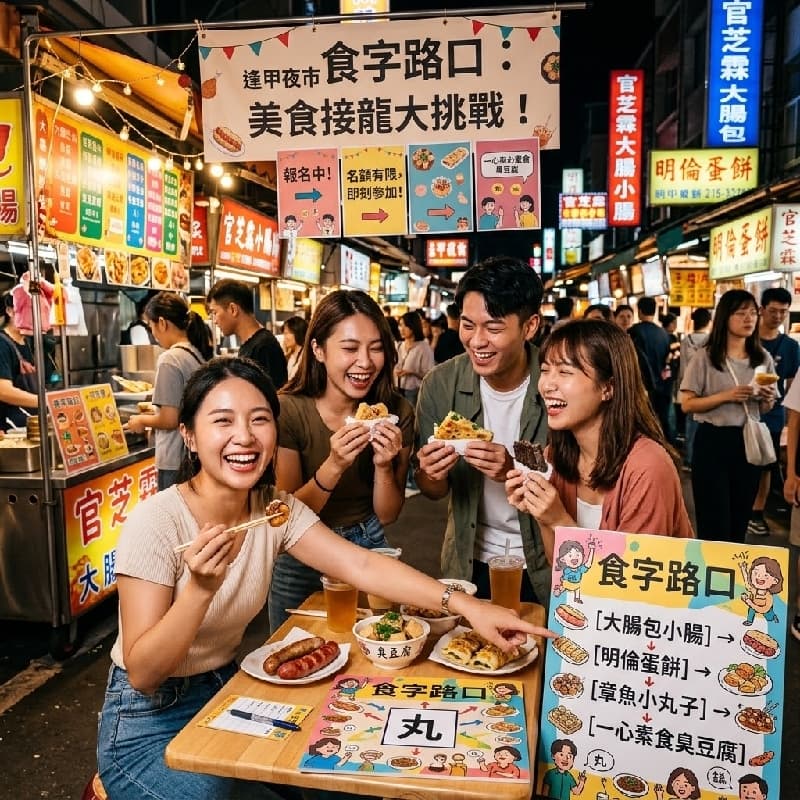 10/17 🔥 【台中逢甲夜市美食戰】食字路口大挑戰,吃貨召集令!