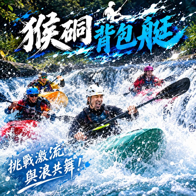 「急流勇進」 猴垌貓村背包艇