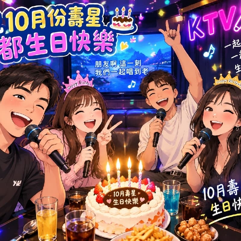 凱悅KTV歡樂唱#萬聖開桌。生日10月份免費送炸物盤。禁煙。錢各付各。人頭計算固定價。已訂位,可帶外食入場。新莊捷運站1號出口。可問我。