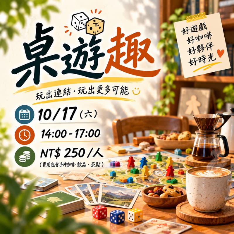 10/17(六)14:00桌遊聚#派對遊戲#陣營遊戲#潛伏情報#卡牌遊戲#桌遊#新手友善