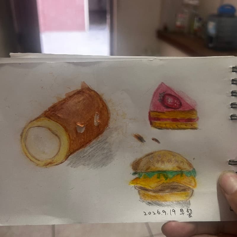 星巴克畫甜點或食物