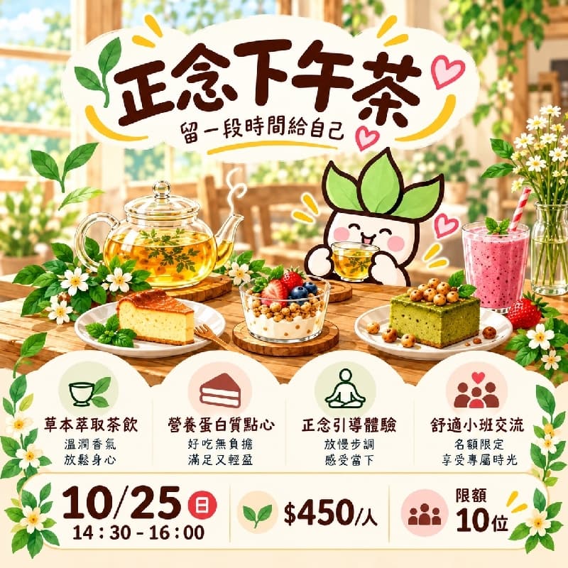 ☕️ 正念下午茶|給自己一段放慢的午後