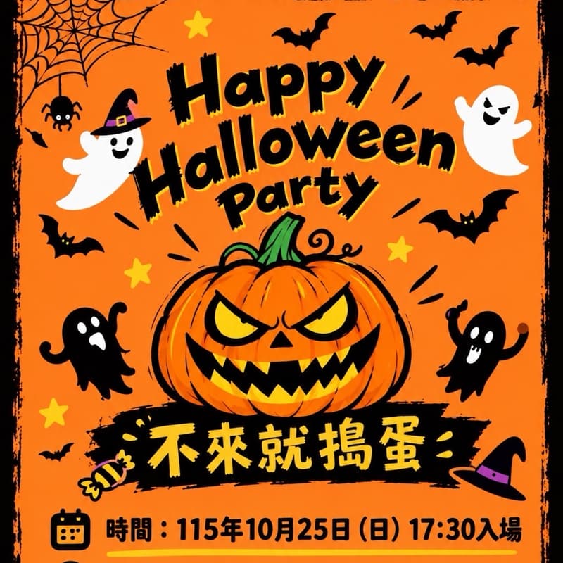 🎃不來就搗蛋!手作料理 × 搞怪變裝 × 趣味遊戲