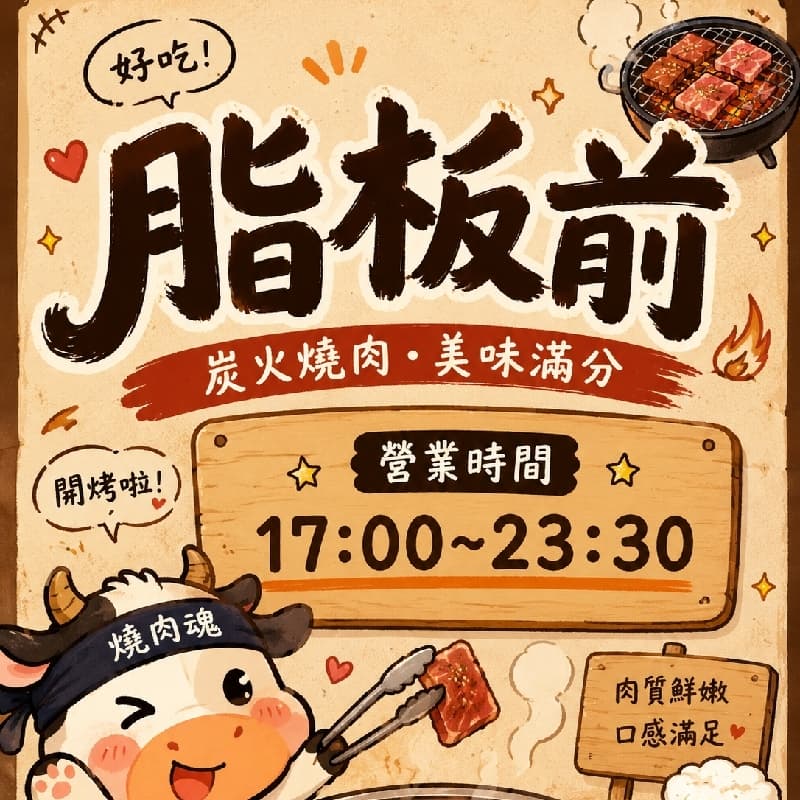 脂板前燒烤 燒肉 9/2後(牛肉套餐)