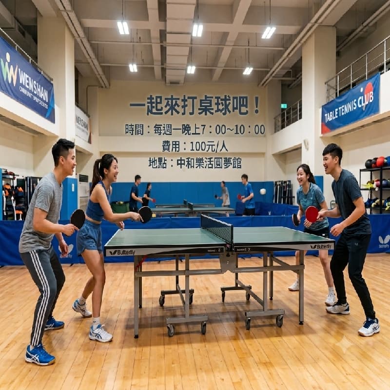 🏓每週一輕鬆桌球趣 #新手友善 #打桌球 #運動