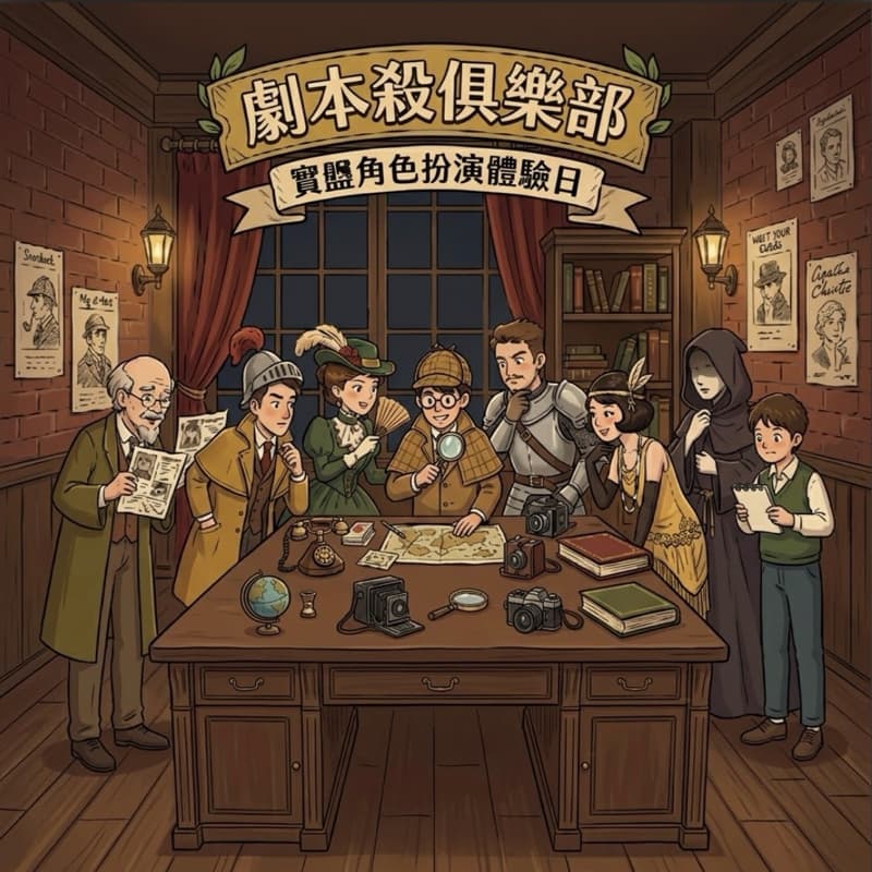 【劇本殺俱樂部】沉浸式實體角色扮演體驗!一起入戲推理解謎 🔍🕵️♂️