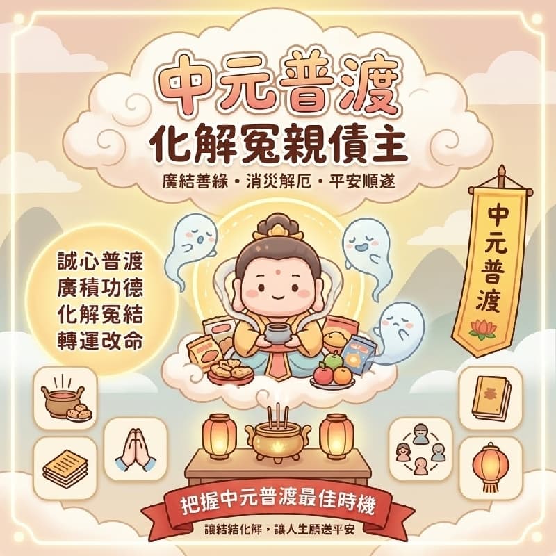 8/27 台中代祈福 🏮 2026 中元普渡・慈悲濟度活動 🏮