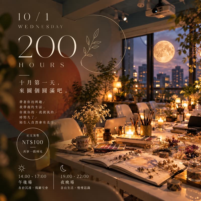 🌙 夜晚場|把生活慢慢收回來