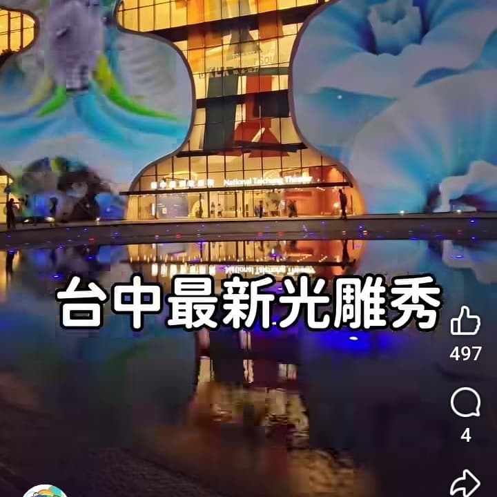 去看台中國家歌劇院光雕秀