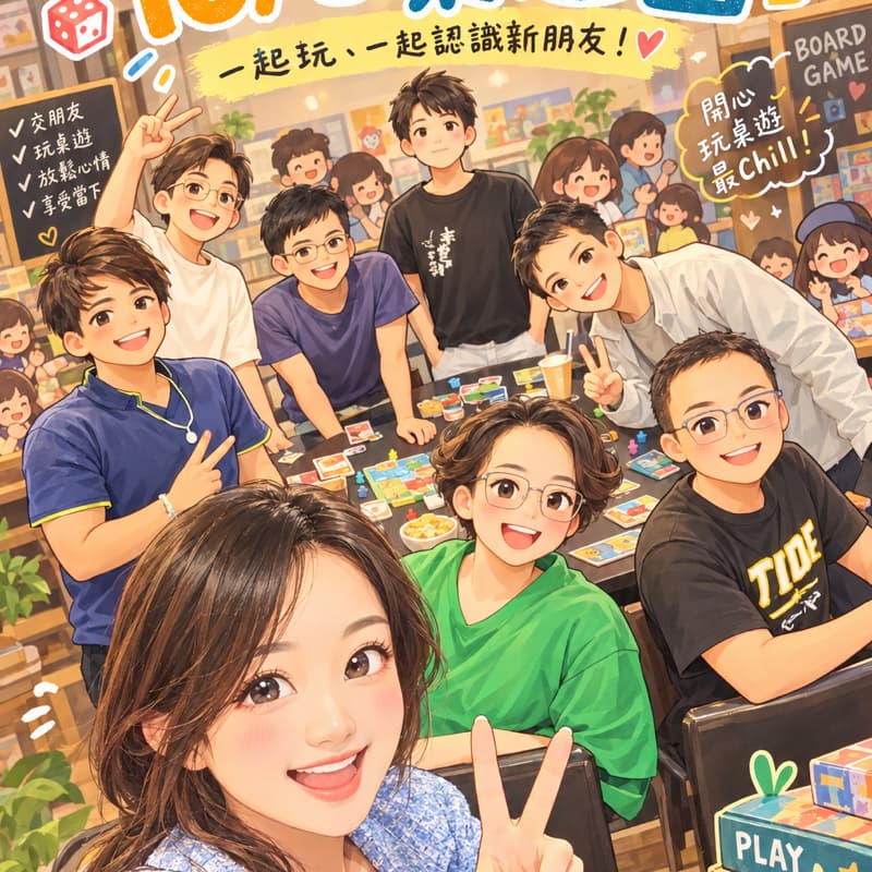 國慶連假前一起玩桌遊
