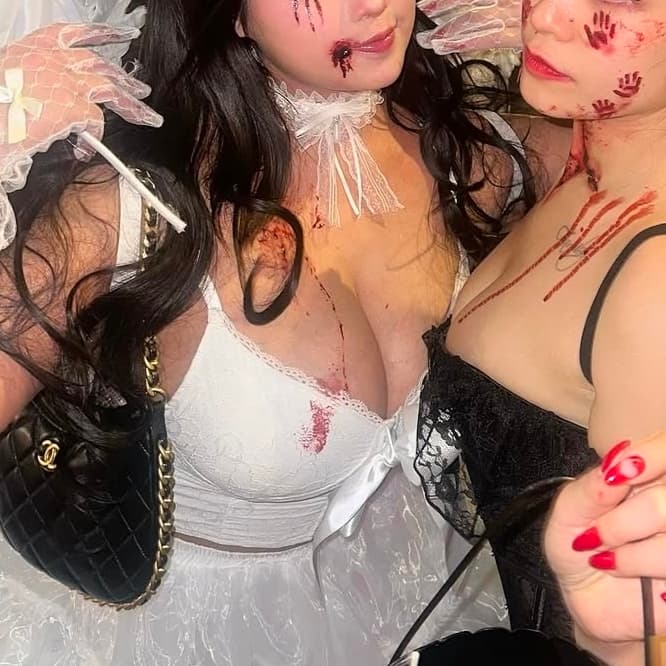 🐶萬聖節快樂🎃圓山變裝火辣女鬼👙不來參加就搗蛋👻英國生蠔海鮮小屋🦪 #萬聖開桌
