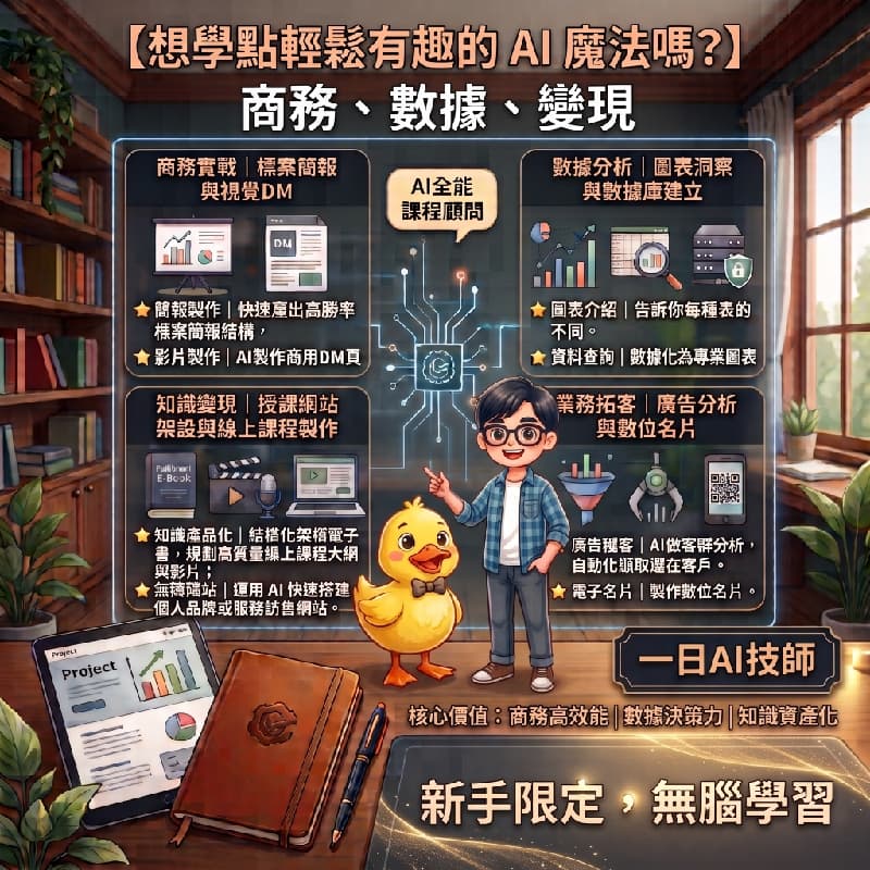 👑一日 AI 技師:想學點輕鬆有趣的AI魔法嗎? #新手友善 #中秋節