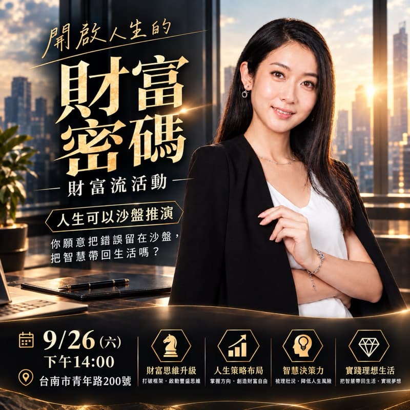 開啟人生財富密碼-財富流桌遊