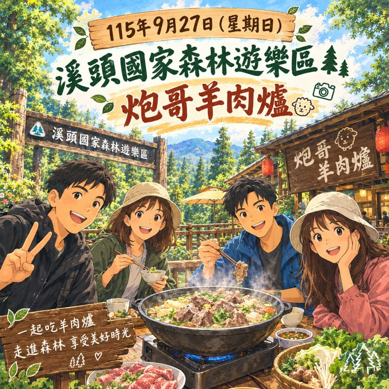 溪頭遊樂區&炮哥羊肉爐🤩#中秋節