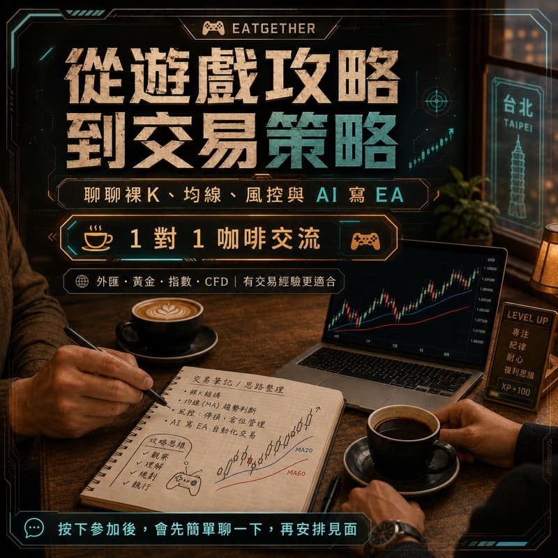 從遊戲攻略到交易策略|1 對 1 咖啡交流