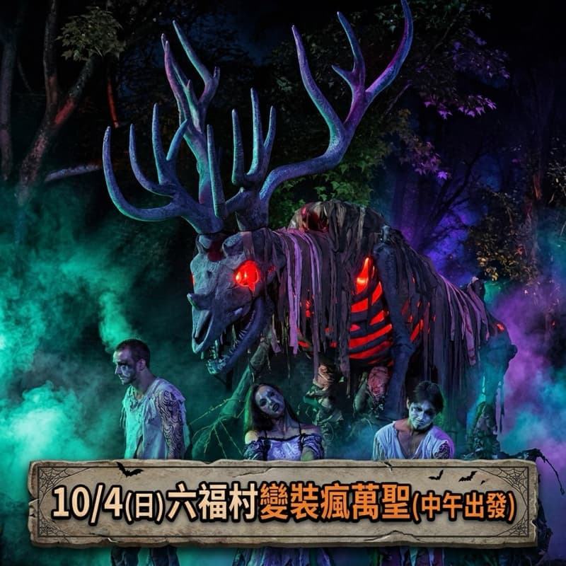 10/4(日)六福村變裝瘋萬聖(中午出發)