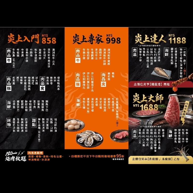 專人代烤,高級A5和牛吃到飽