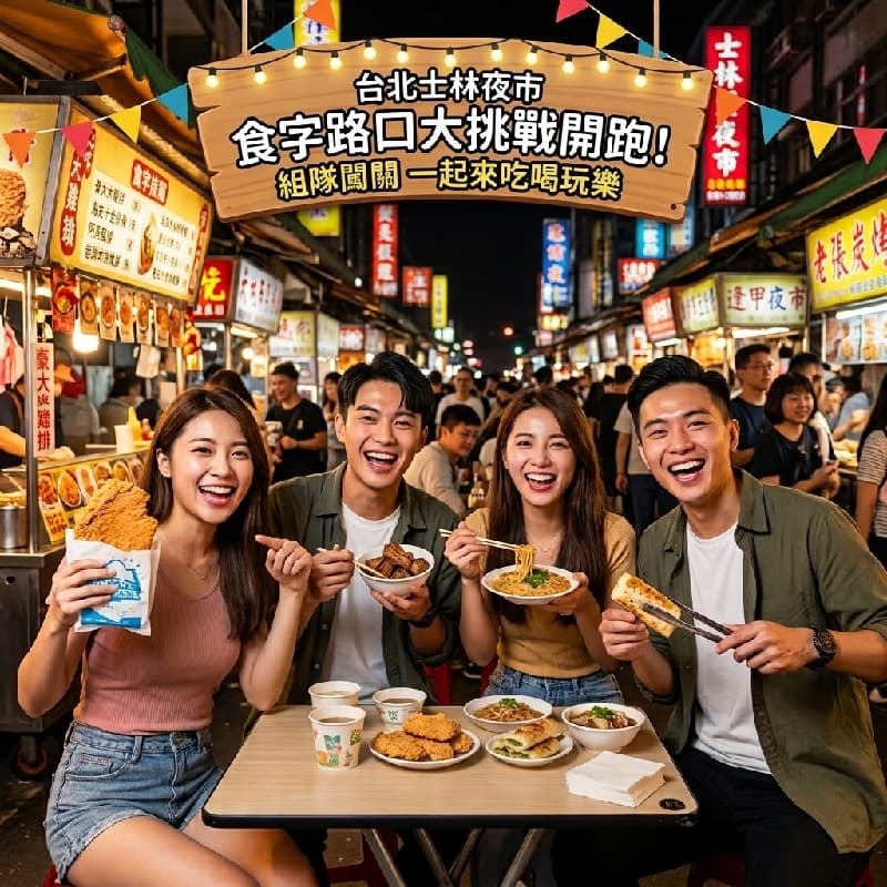 11/21 🔥 【台北士林夜市】食字路口大挑戰開跑!