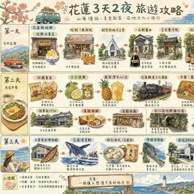 <<自助旅行>> 花蓮三日遊 國旅補助0元住宿