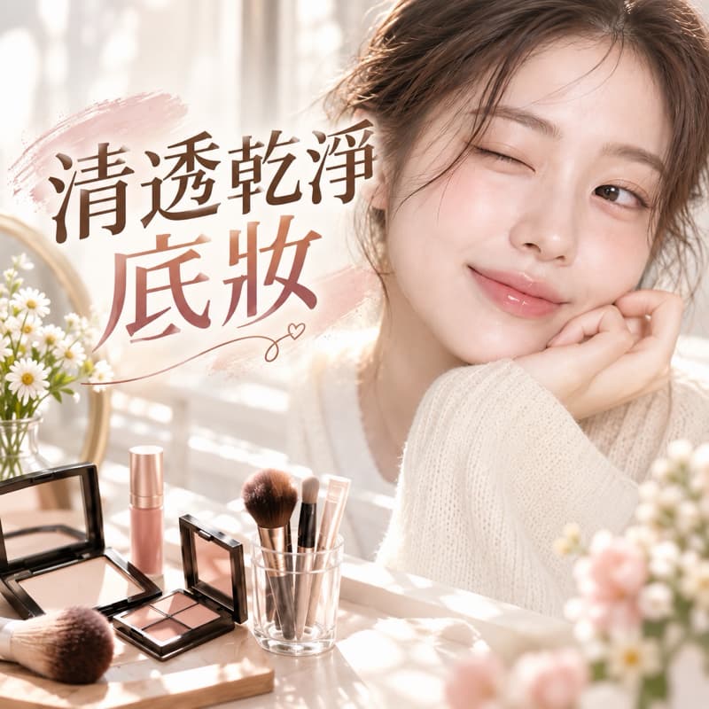 雙十連假來玩美妝!輕透乾淨底妝❤️