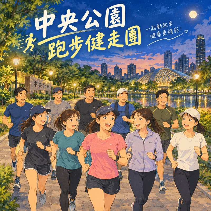 🏃🏃♀️🏃♂️中央公園 健走 跑步🏃♀️🏃🏃♂️#新手友善