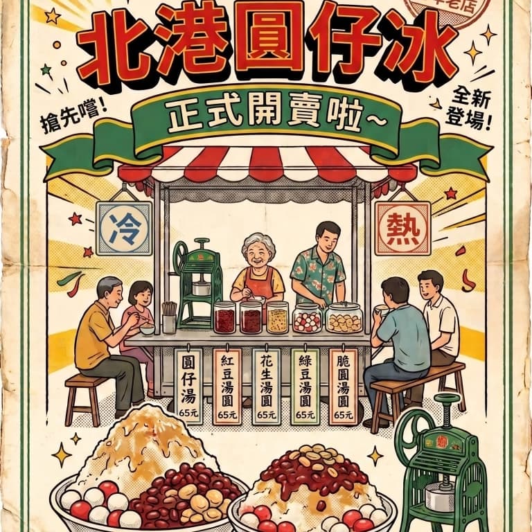 圓仔冰店新開幕