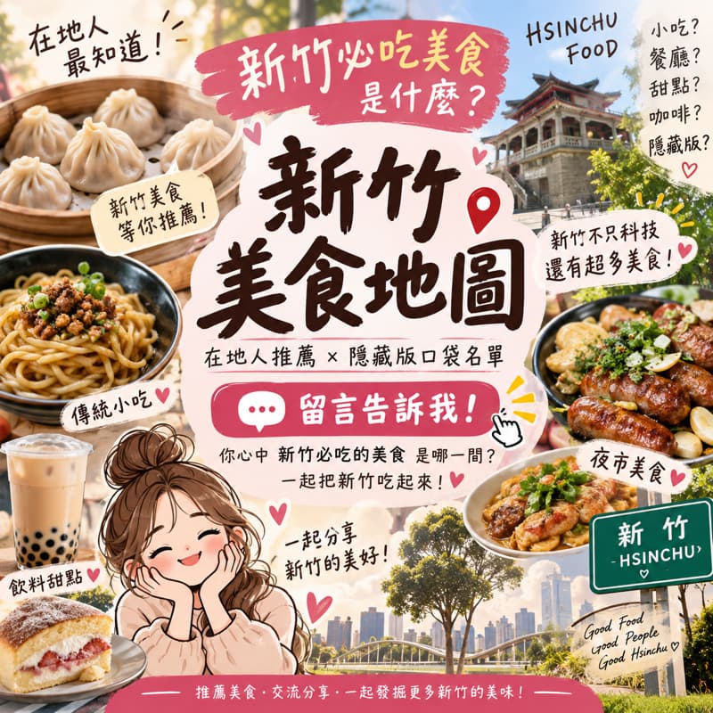 🍜 新竹在地人集合!你心中「必吃的新竹美食」是哪一家?