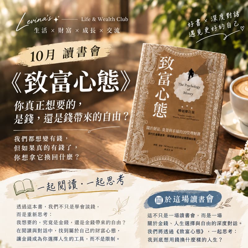 📚 10月讀書會|《致富心態》