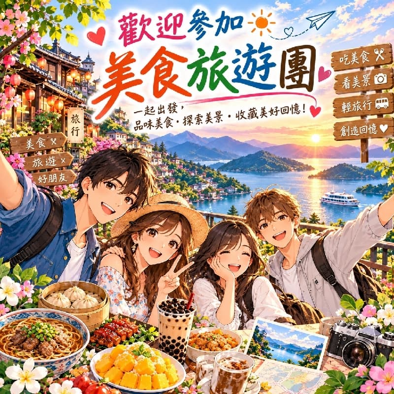歡迎加入我們的《美食旅遊團》🥂