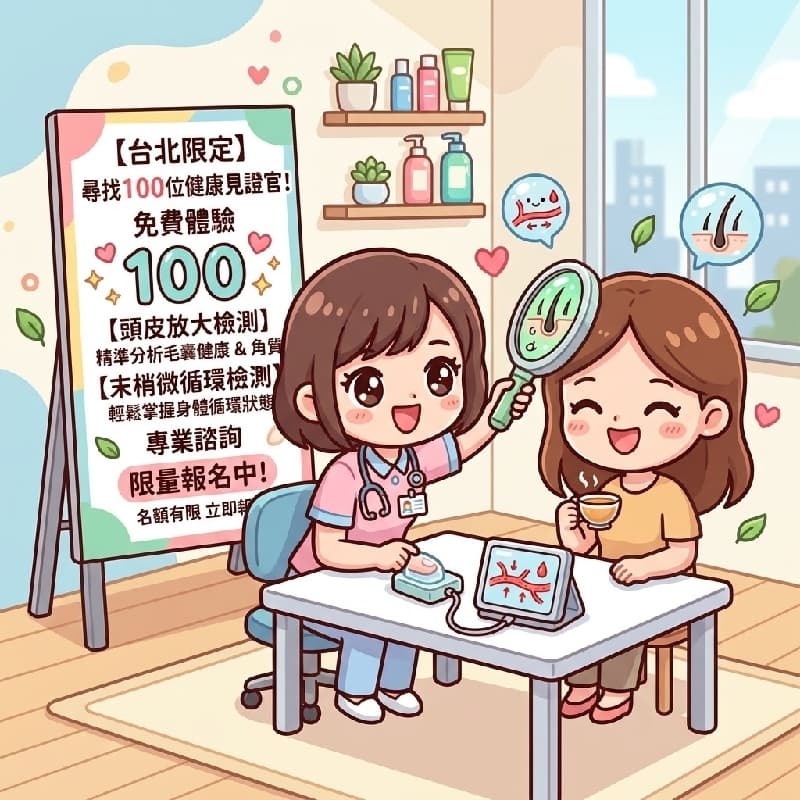 【 台北限定|每日 4 位|收集 100 位 體驗者 🔍 】