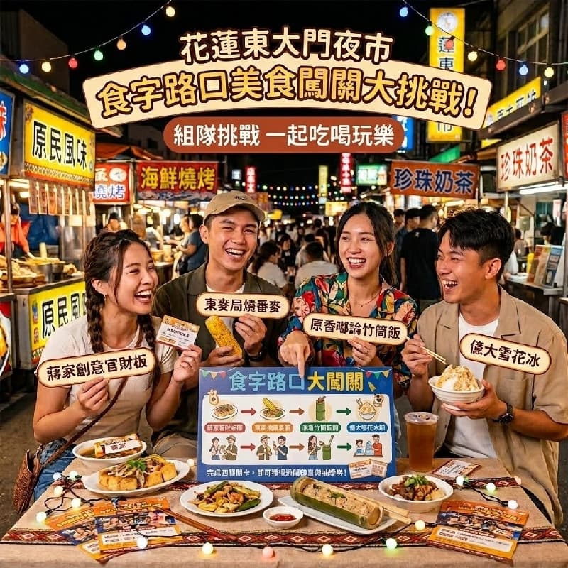 11/15 🔥 【花蓮東大門夜市】食字路口美食闖關大挑戰開跑!