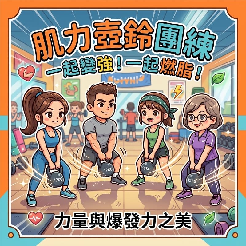 限量2名壺鈴體驗場開團囉,一起來變強、爆汗燃脂!🔥