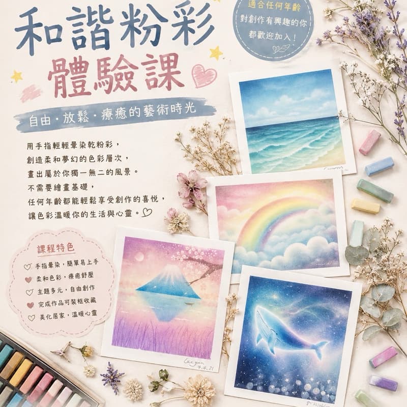 和階粉彩畫畫🧑🎨趣