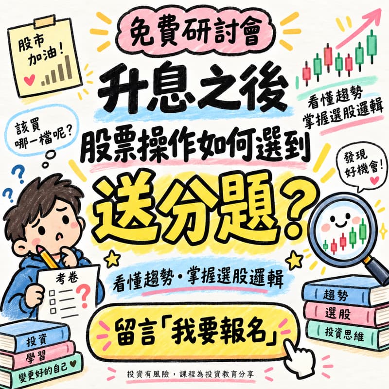 升息後,股票怎麼選?免費陪你學找「送分題」🔍