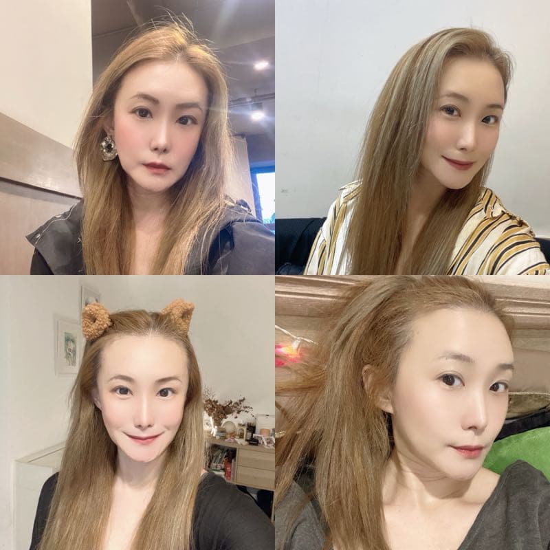 真的好不適應灰綠髮色